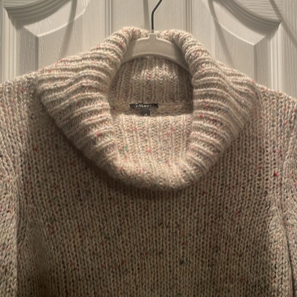 Talbots cowl turtleneck speckled sweater size m only worn once - Picture 2 of 5